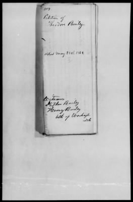 Thumbnail for Petitions Filed Under The Act Of April 16, 1862 > Bailey, Theodore (519)