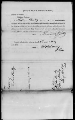 Thumbnail for Petitions Filed Under The Act Of April 16, 1862 > Bailey, Theodore (519)