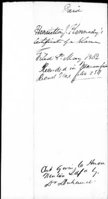 Emancipation Papers > Kennedy, Henrietta J (Owner)