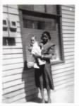 Aunt Ethel holding Sandra