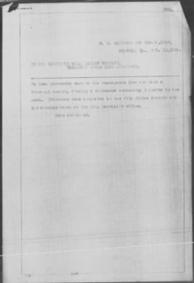 Thumbnail for Miscellaneous Files, 1909-21 > VIOLATION JONES REED AMENDMENT. (#16615)