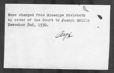 1930 > GRILLO, Joseph