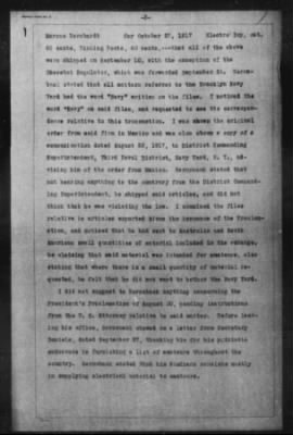 Thumbnail for Miscellaneous Files, 1909-21 > Violation President's Proclamation, August 30, 1917 (#54756)