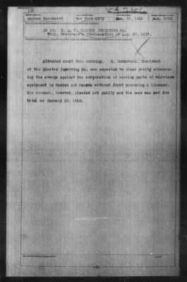 Thumbnail for Miscellaneous Files, 1909-21 > Violation President's Proclamation, August 30, 1917 (#54756)