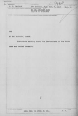 Old German Files, 1909-21 > Leonard Cain (#64420)