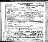Washington Death Certificate