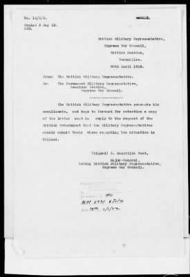 American Section > Joint Note relating to German demands on Holland