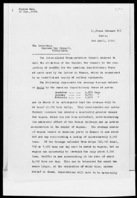 American Section > Joint Notes 23, 24: railroad transportation to support the American Army
