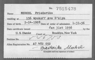 1956 > MERKEL Friederike