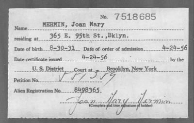 1956 > MERMIN, Joan Mary