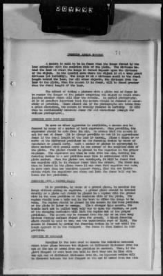 Thumbnail for G: Photographic Section > 7: Report on the Suspension of Aerial Cameras in Airplanes aND History of the Aerial Photography School at the 2d Aviation Instruction Center