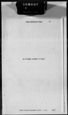 Thumbnail for G: Photographic Section > 7: Report on the Suspension of Aerial Cameras in Airplanes aND History of the Aerial Photography School at the 2d Aviation Instruction Center