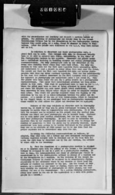 Thumbnail for G: Photographic Section > 7: Report on the Suspension of Aerial Cameras in Airplanes aND History of the Aerial Photography School at the 2d Aviation Instruction Center