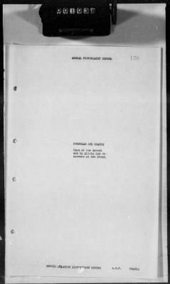 Thumbnail for G: Photographic Section > 7: Report on the Suspension of Aerial Cameras in Airplanes aND History of the Aerial Photography School at the 2d Aviation Instruction Center