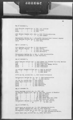 D: Tactical History > 2: List of Air Service Units Assigned to Tactical Operations AND Table Showing Changes of Station for Air Service Units Assigned to the Armies Before Nov 11, 1918