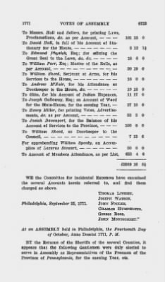 Volume VIII > Votes of Assembly 1771