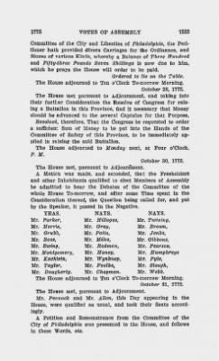 Volume VIII > Votes of Assembly 1775