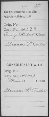 Thumbnail for Company [Blank] > Fuller, Alanson L (WC4129)