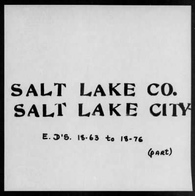 Thumbnail for SALT LAKE CITY, WARD 3 > 18-62