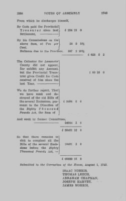 Volume IV > Votes of Assembly 1743