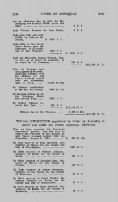 Volume IV > Votes of Assembly 1745