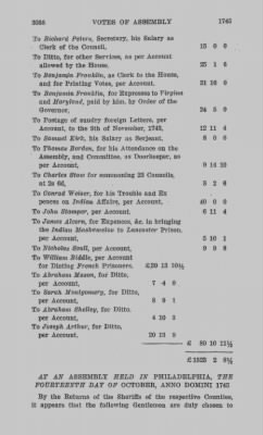 Volume IV > Votes of Assembly 1745