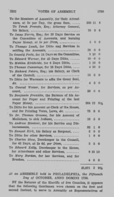 Volume IV > Votes of Assembly 1750