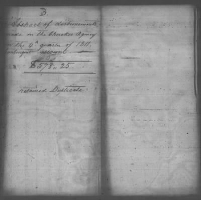 Thumbnail for Fiscal Records > Copies Of Accounts, Receipts, And Disbursements, 1801-20