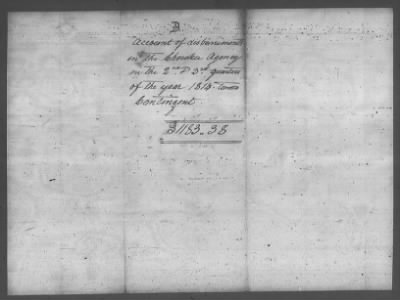 Thumbnail for Fiscal Records > Copies Of Accounts, Receipts, And Disbursements, 1801-20