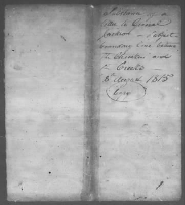 Correspondence And Miscellaneous Records > 1815