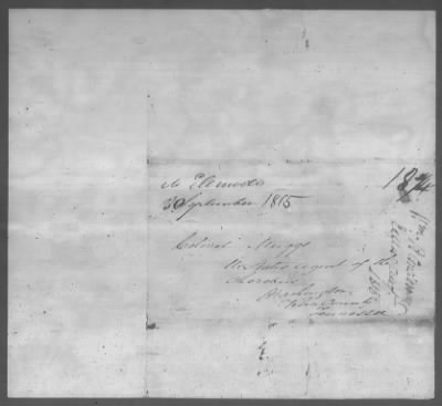 Correspondence And Miscellaneous Records > 1815