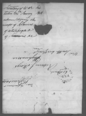 Correspondence And Miscellaneous Records > 1808