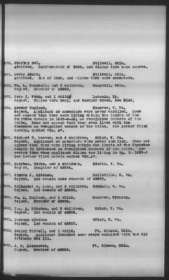 Thumbnail for Report Submitted By Guion Miller, Special Commissioner, May 28, 1909 > Volume 10, Applications 41,000-45,857