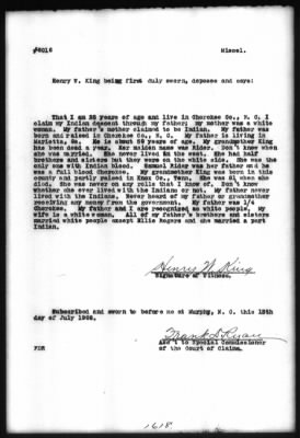 Miscellaneous Testimony Taken Before Special Commissioners, Feb 1908-Mar 1909 > Volume 4