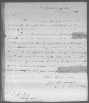 Correspondence And Miscellaneous Records > 1819