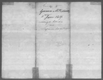 Correspondence And Miscellaneous Records > 1819