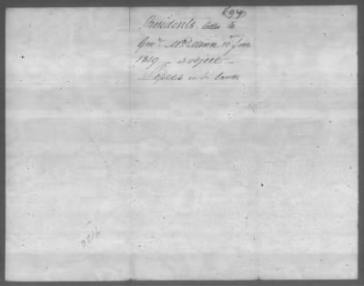 Correspondence And Miscellaneous Records > 1819