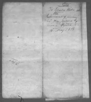 Thumbnail for Correspondence And Miscellaneous Records > 1818