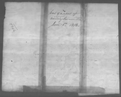 Thumbnail for Correspondence And Miscellaneous Records > 1818