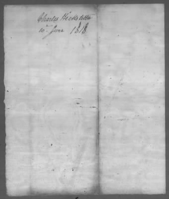 Thumbnail for Correspondence And Miscellaneous Records > 1818