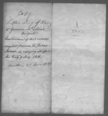 Thumbnail for Correspondence And Miscellaneous Records > 1818