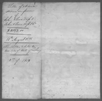 Thumbnail for Correspondence And Miscellaneous Records > 1818