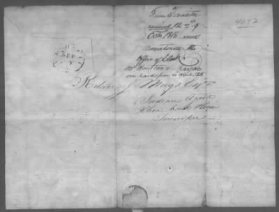 Thumbnail for Correspondence And Miscellaneous Records > 1818