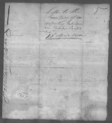 Thumbnail for Correspondence And Miscellaneous Records > 1810