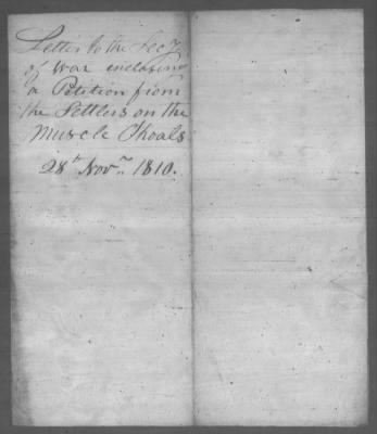 Correspondence And Miscellaneous Records > 1810