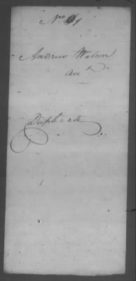 Thumbnail for Correspondence And Miscellaneous Records > 1805