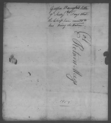 Correspondence And Miscellaneous Records > 1805