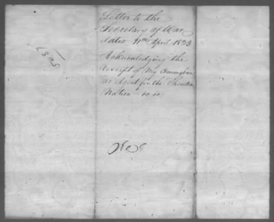 Correspondence And Miscellaneous Records > 1823