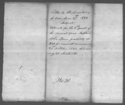 Thumbnail for Correspondence And Miscellaneous Records > 1823