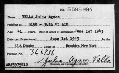 1943 > VELLA Julia Agnes